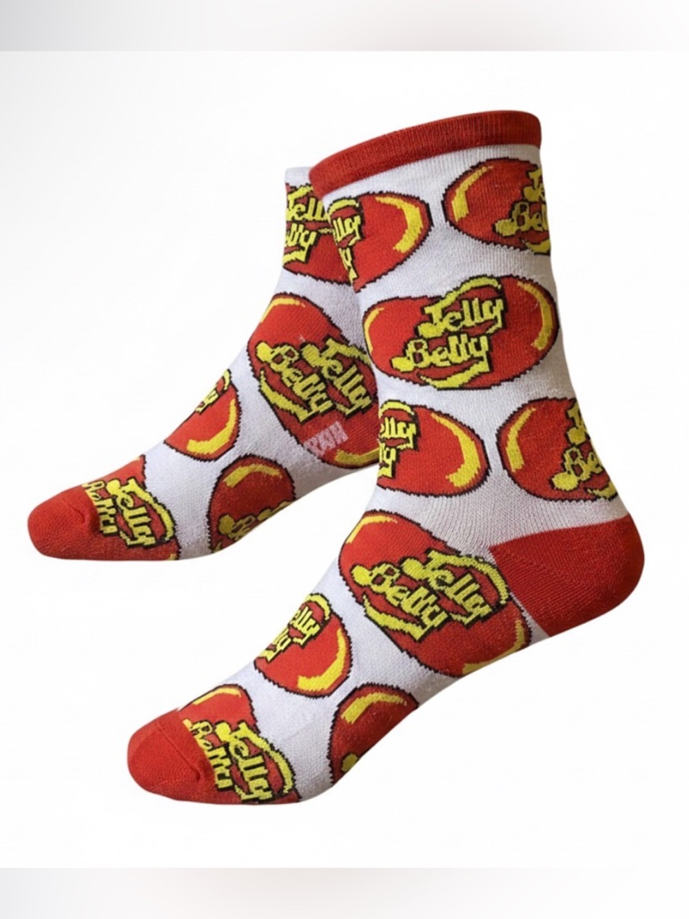 Jelly Belly Red & White Mid-Crew Novelty Socks
